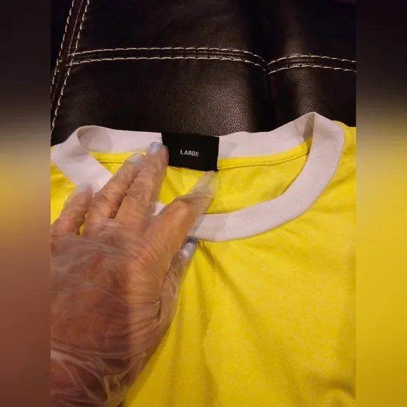 VFILES Logo T-Shirt In Yellow Women's Large (Unisex) #Hypebeast - Picture 8 of 8